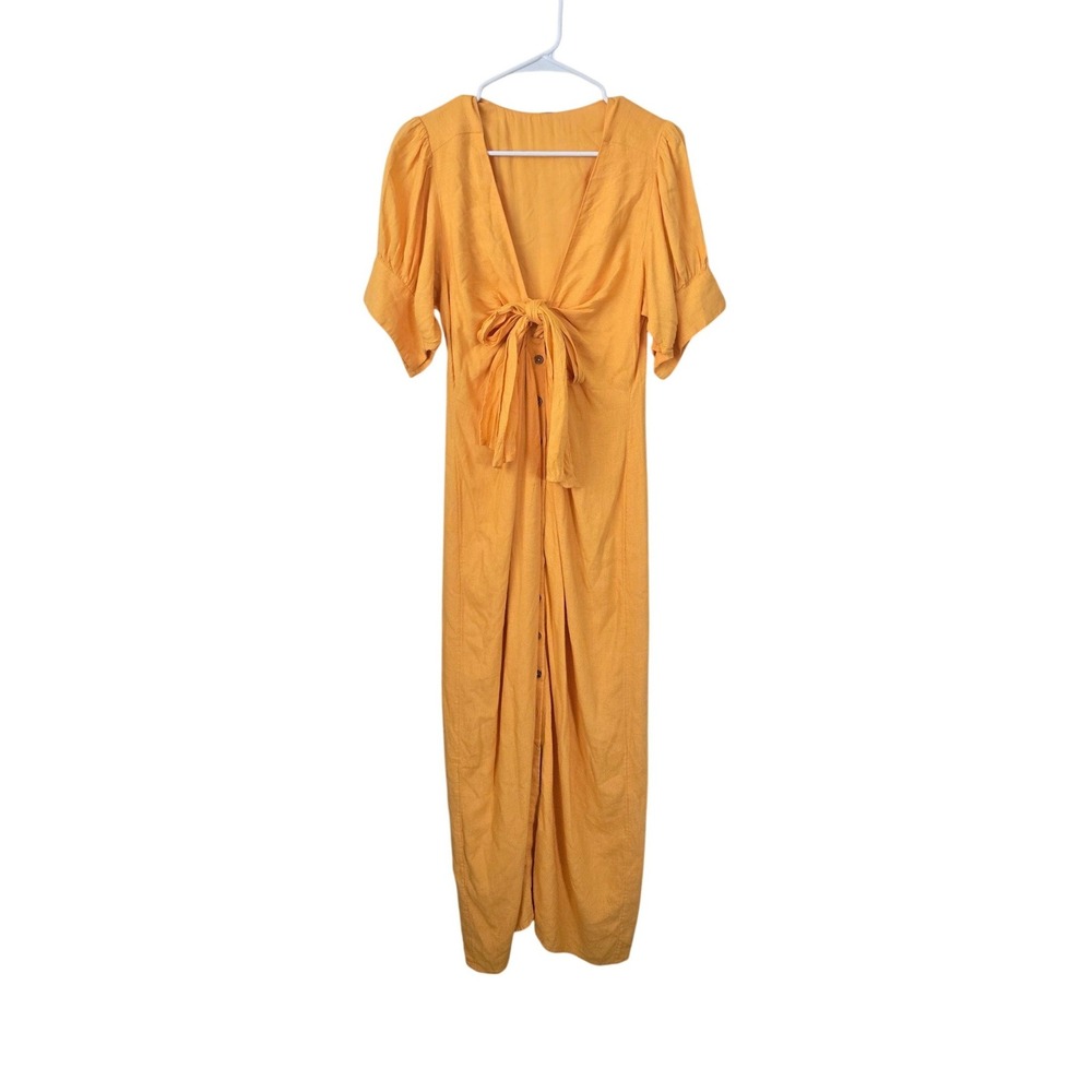 Free People Vintage Summer Midi Dress Womens M, Boho Beach - Picture 2 of 9